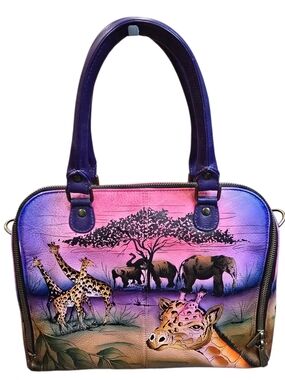 Anuschka Serengeti Sunset Satchel Bag *Rare Design*